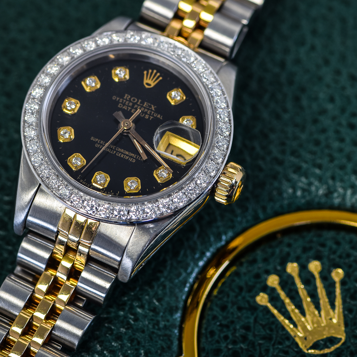 Rolex Datejust Two-Tone 18K Yellow Gold and Diamond Watch
