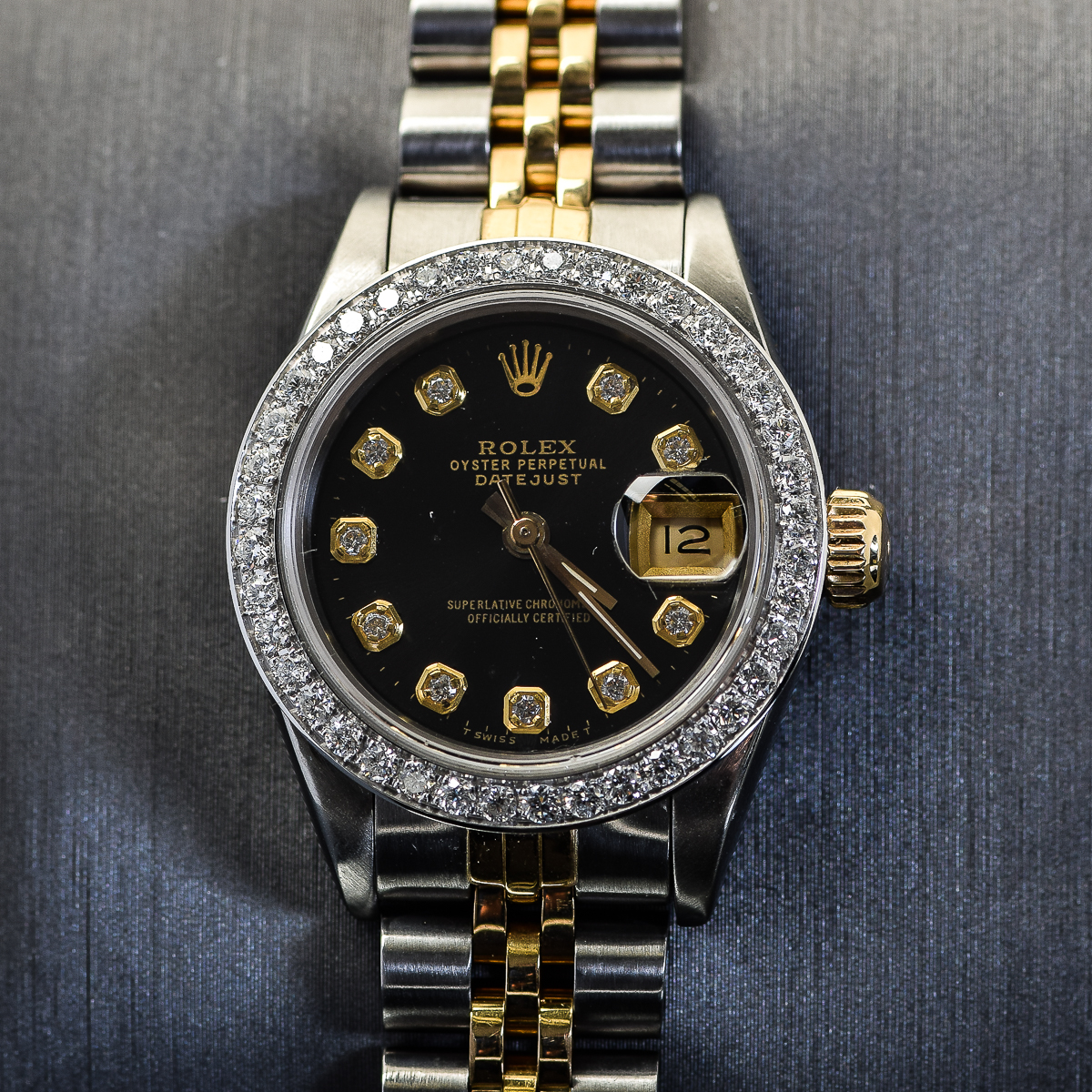 Rolex Datejust Two-Tone 18K Yellow Gold and Diamond Watch