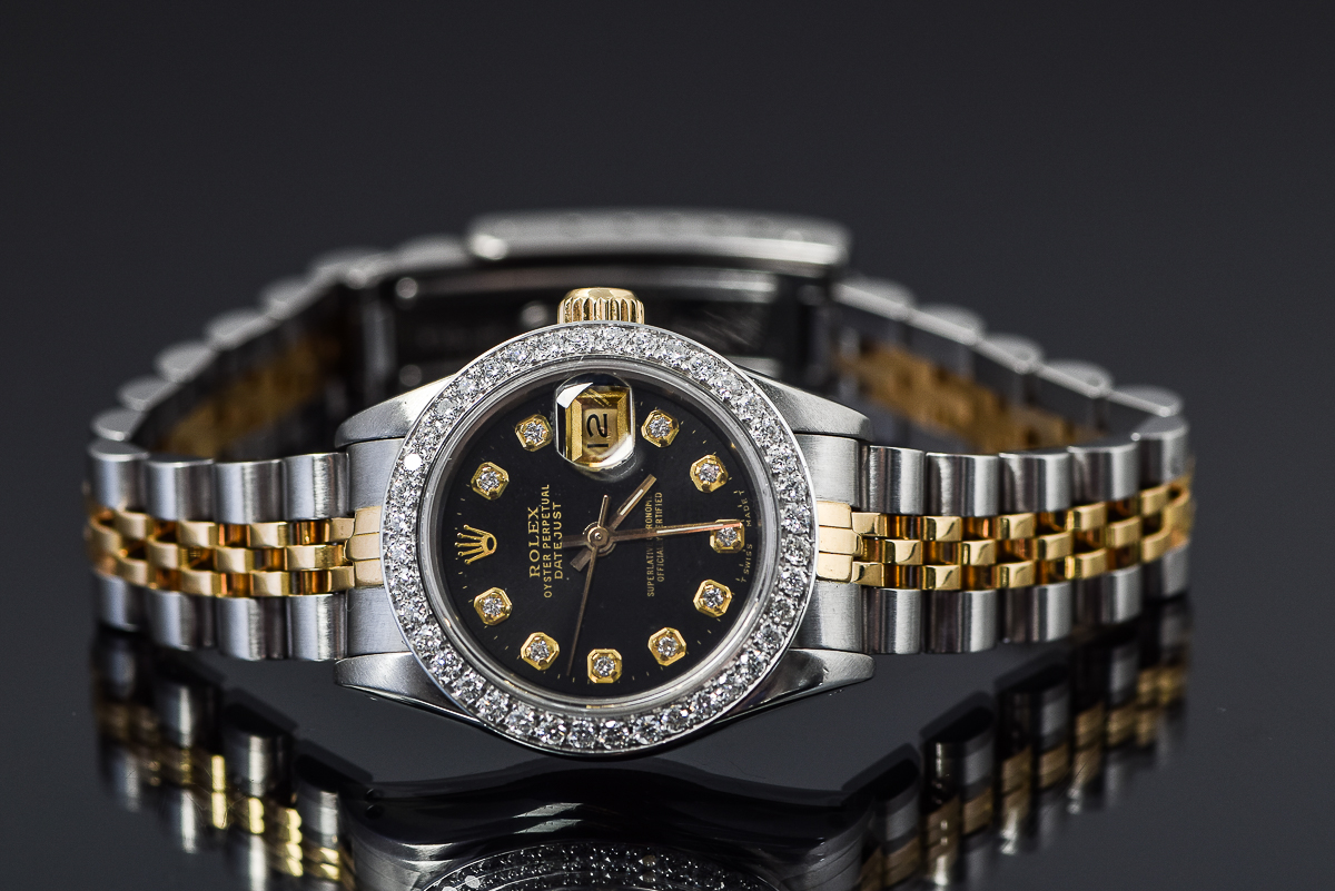Rolex Datejust Two-Tone 18K Yellow Gold and Diamond Watch