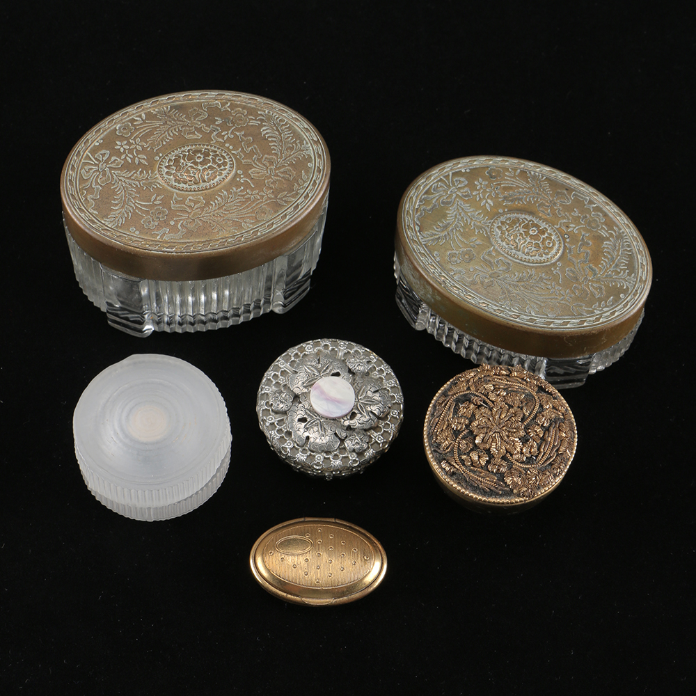 Collection of Gold and Silver Tone Containers