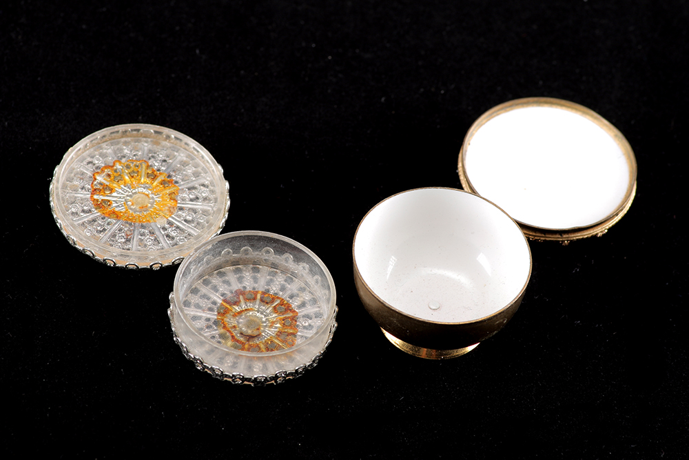 Collection of Gold and Silver Tone Containers