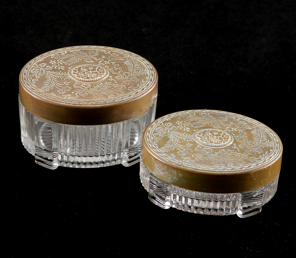 Collection of Gold and Silver Tone Containers