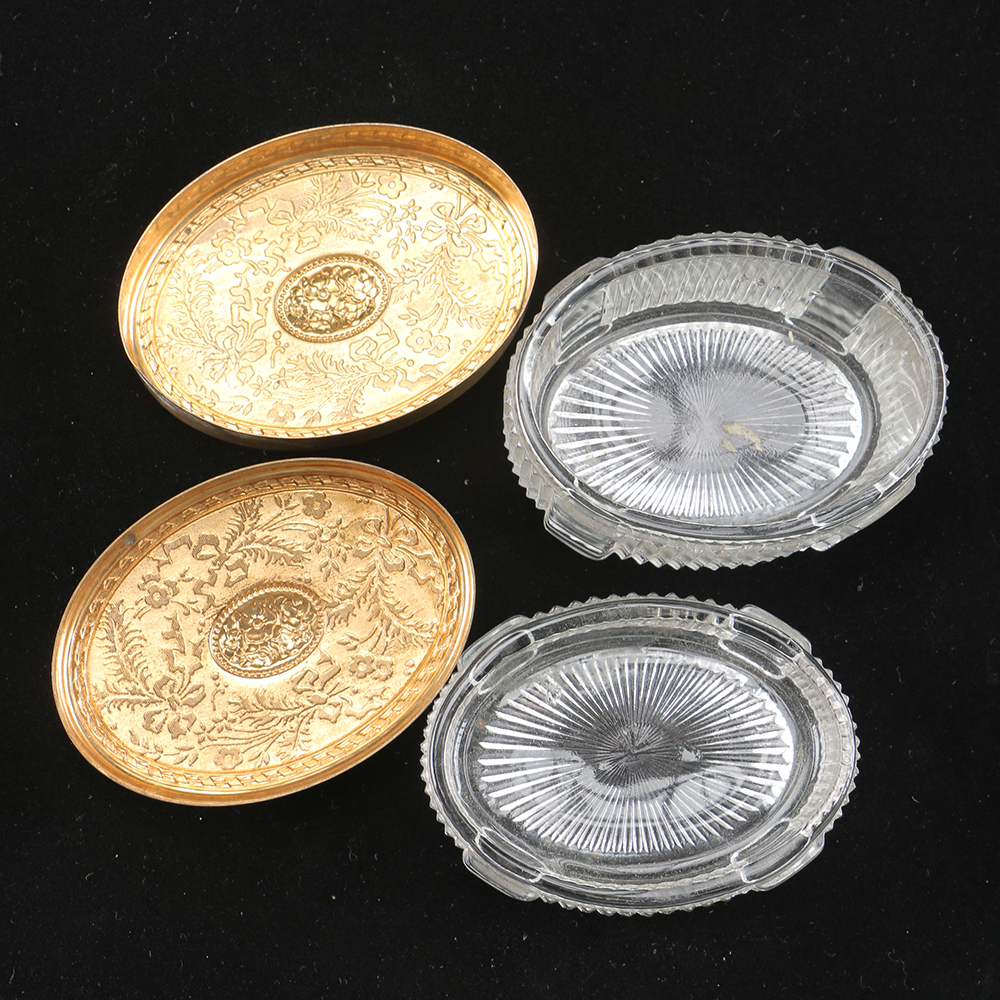 Collection of Gold and Silver Tone Containers