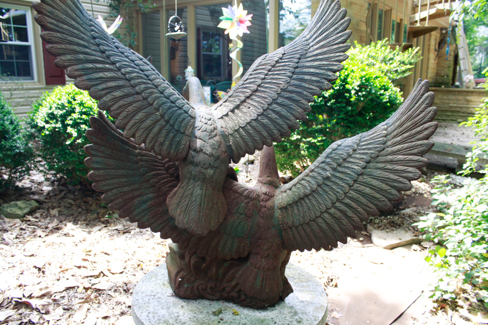 Cast Iron Garden Sculpture of Geese