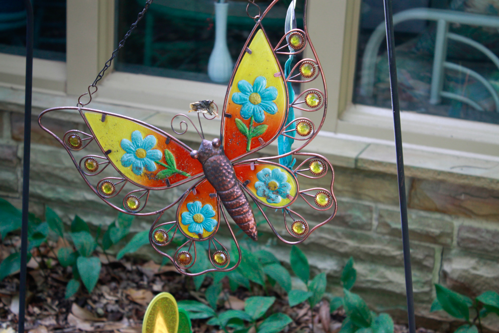 Collection of Shepherd Crooks with Lawn Ornaments