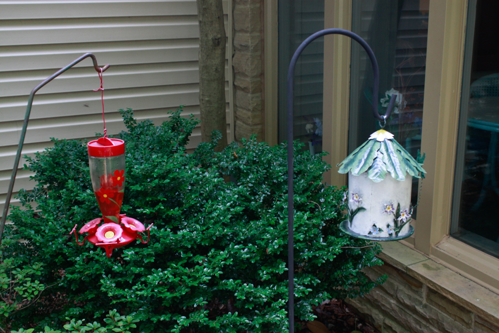 Collection of Shepherd Crooks with Lawn Ornaments