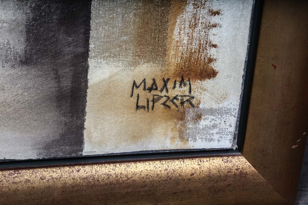 Large Listed Artist Maxim Lipzer Original Painting on Canvas
