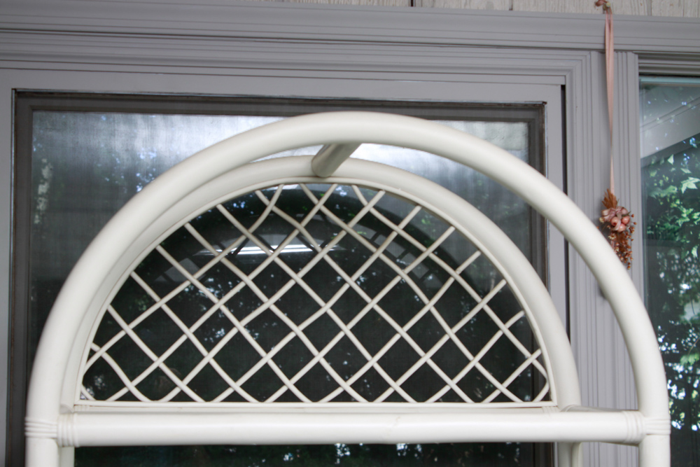 Vintage Rattan Display Shelves