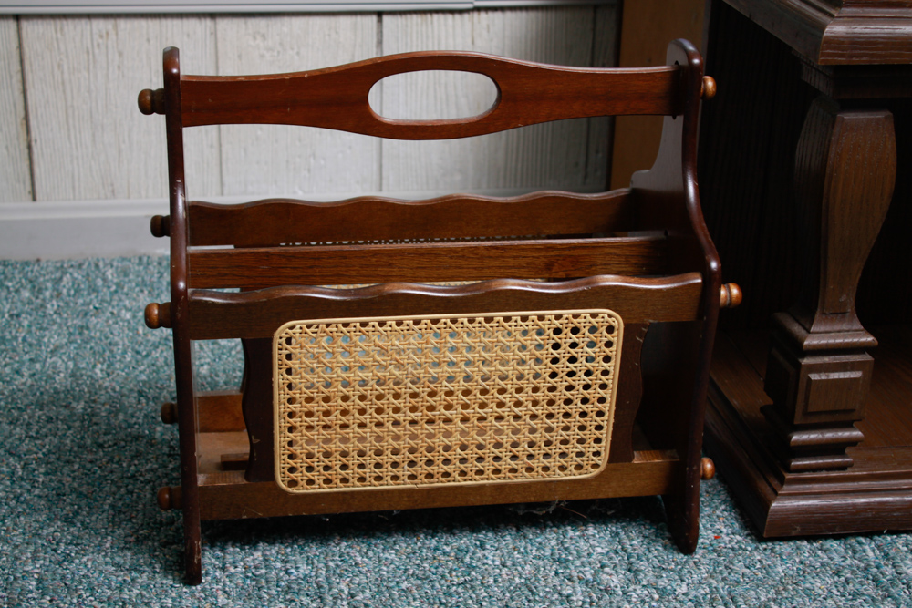 End Table and Magazine Rack