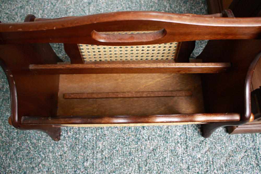 End Table and Magazine Rack