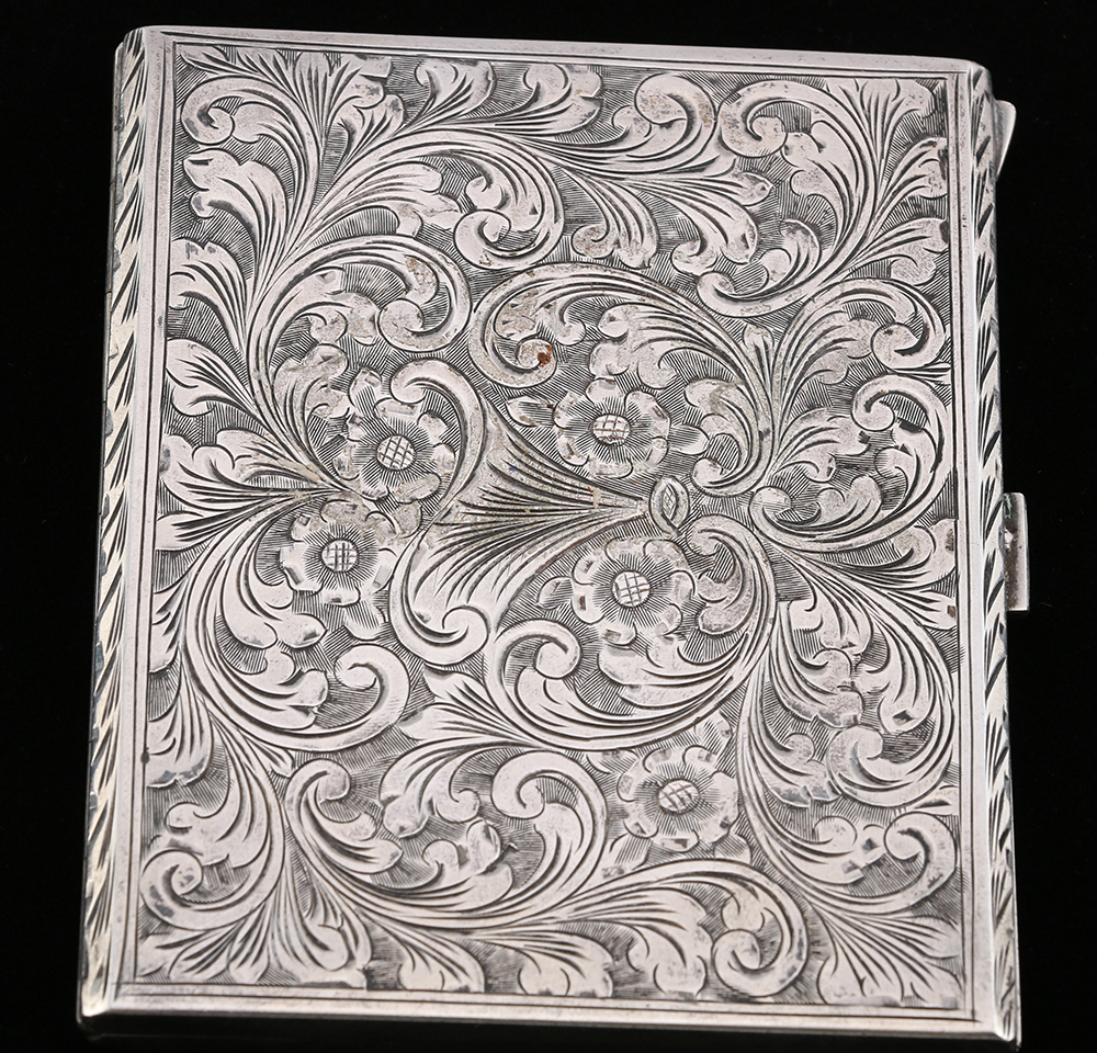 Vintage Sterling Silver and 800 Silver Cigarette Cases