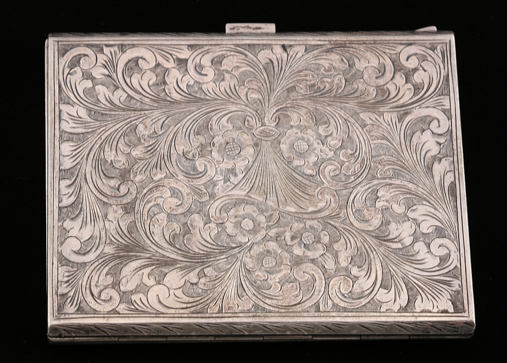 Vintage Sterling Silver and 800 Silver Cigarette Cases