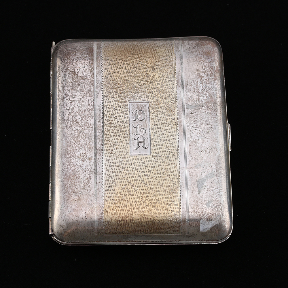 Vintage Sterling Silver and 800 Silver Cigarette Cases