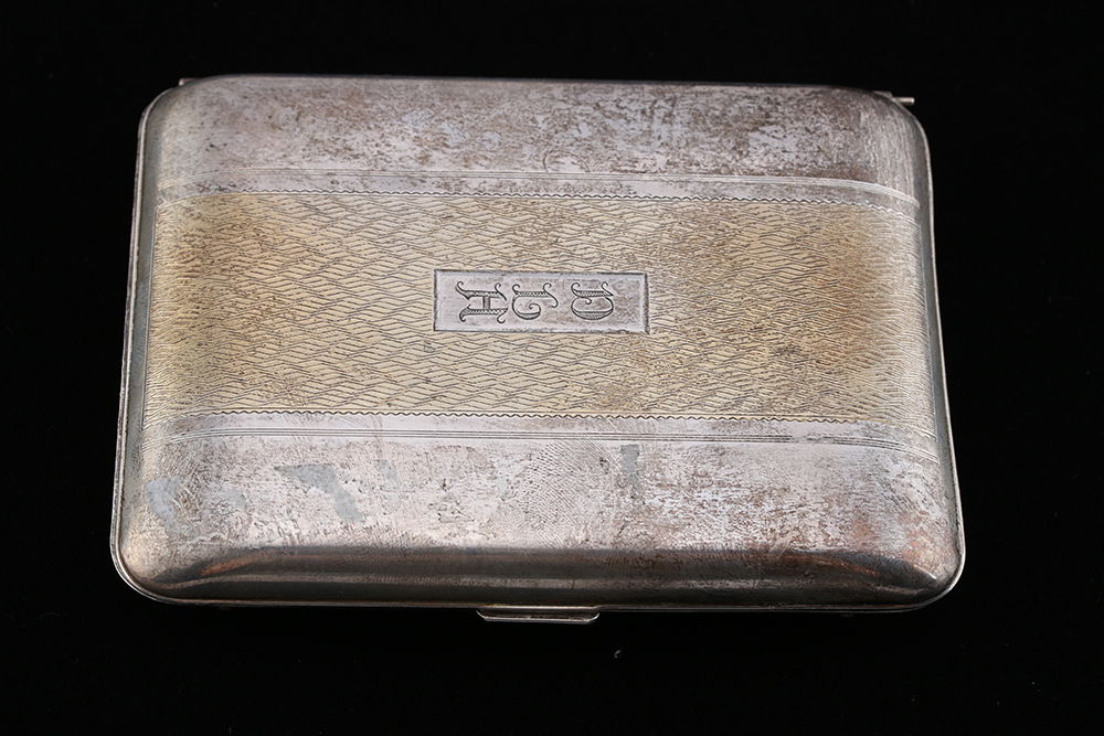 Vintage Sterling Silver and 800 Silver Cigarette Cases