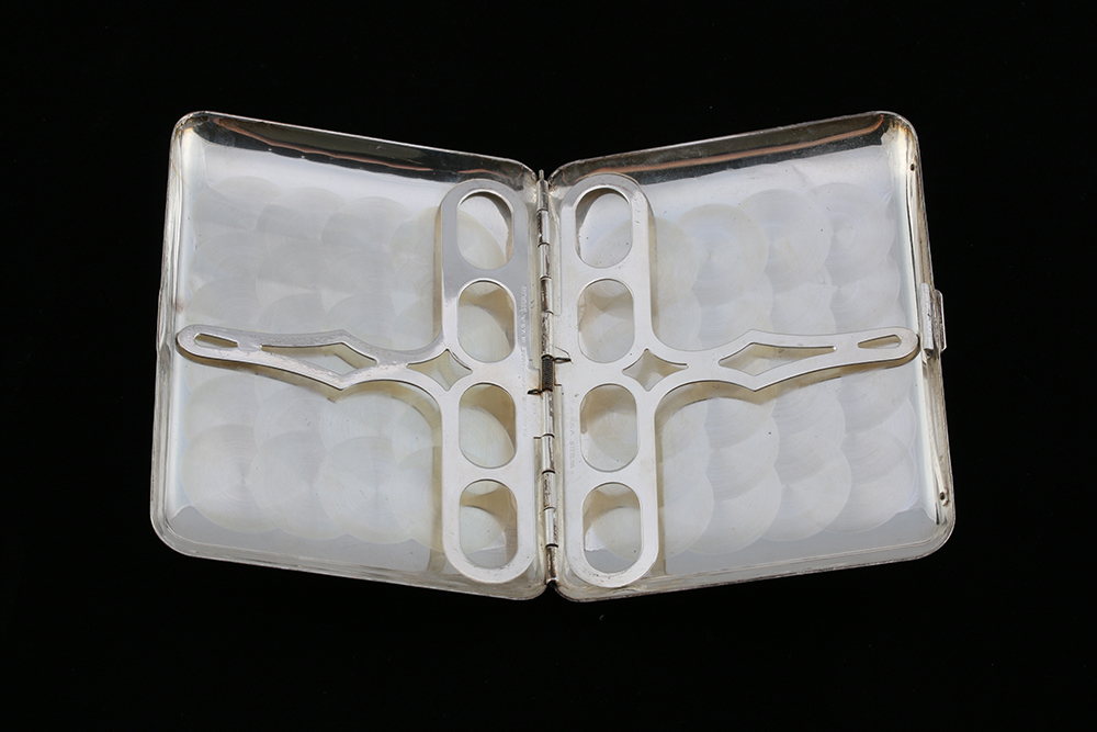 Vintage Sterling Silver and 800 Silver Cigarette Cases