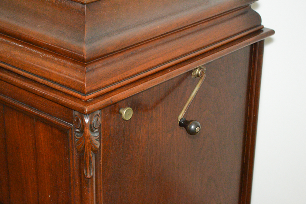 Antique Columbia Grafonola Record Player with Records