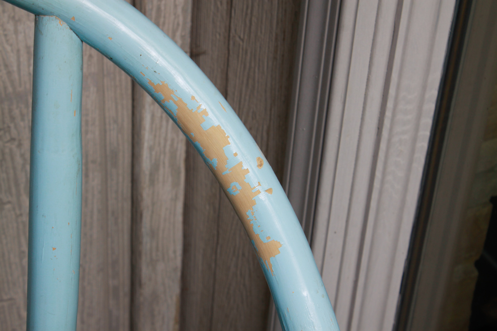 Vintage Set of Blue Rattan Bar Stools