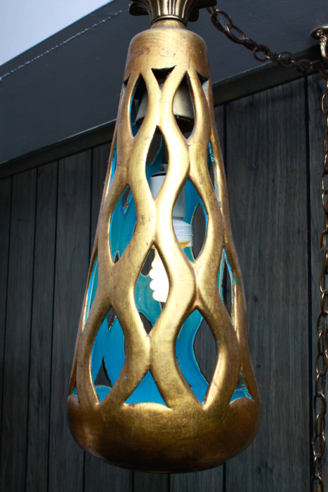 Mid-Century Modern Ceramic Swag Pendant Light