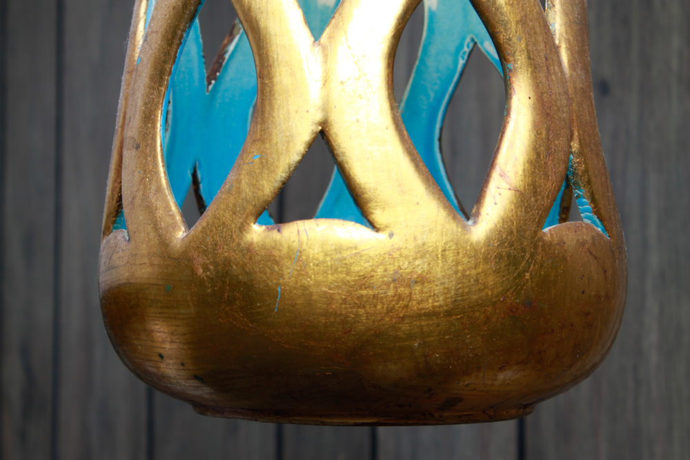 Mid-Century Modern Ceramic Swag Pendant Light