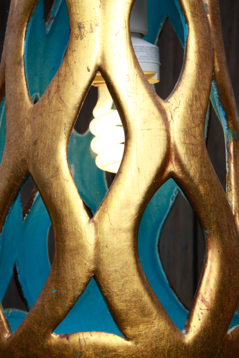 Mid-Century Modern Ceramic Swag Pendant Light