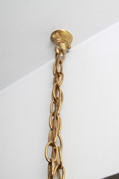 Mid-Century Modern Ceramic Swag Pendant Light