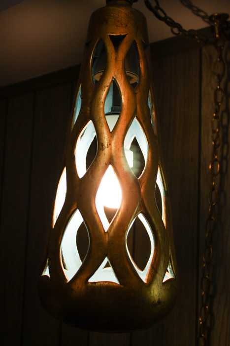 Mid-Century Modern Ceramic Swag Pendant Light