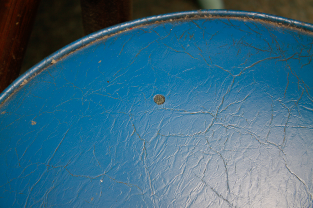 Pair of Stained Rattan Swivel Bar Stools