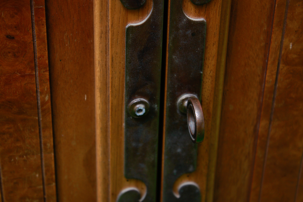 Vintage Sideboard with Fossil Marble Top