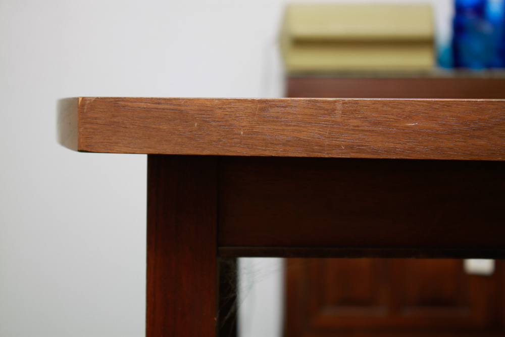 Vintage Mid-Century Modern Dining Room Table with Leaves