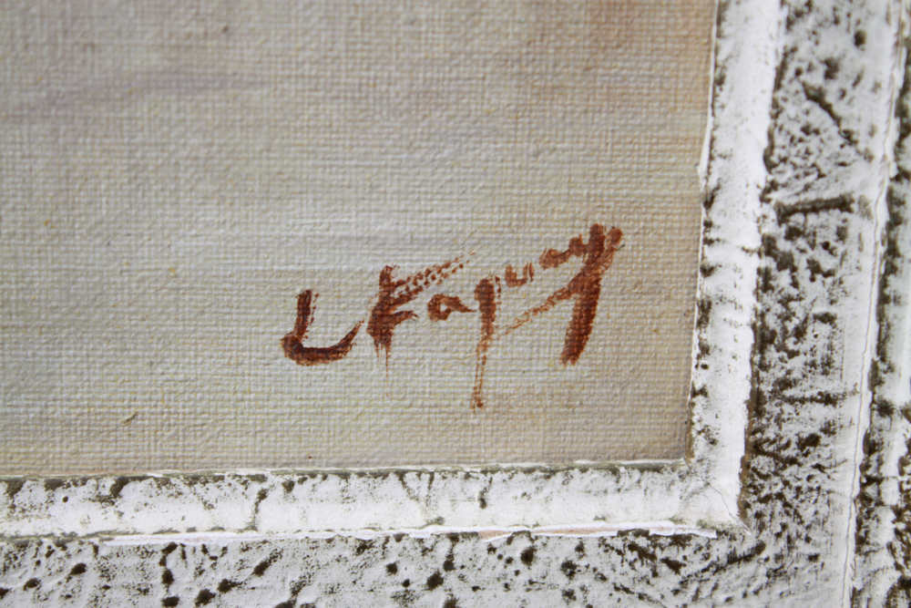 Signed LaFaguay "Dancers" Oil Painting on Canvas