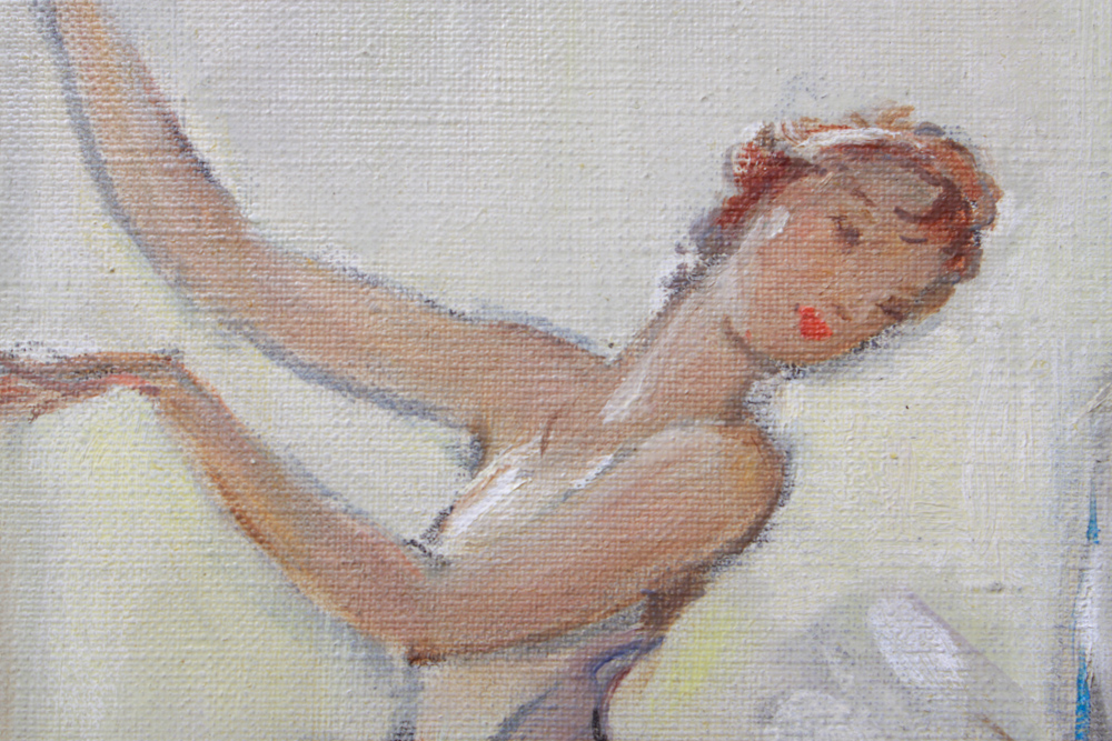 Signed LaFaguay "Dancers" Oil Painting on Canvas