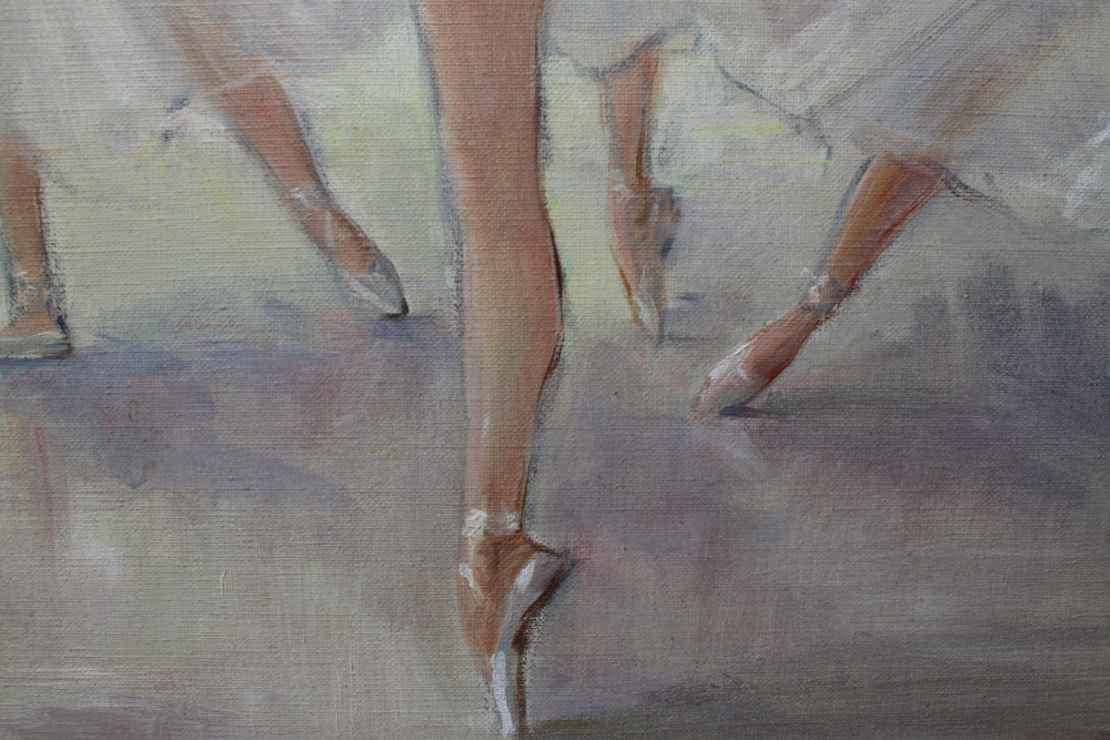 Signed LaFaguay "Dancers" Oil Painting on Canvas