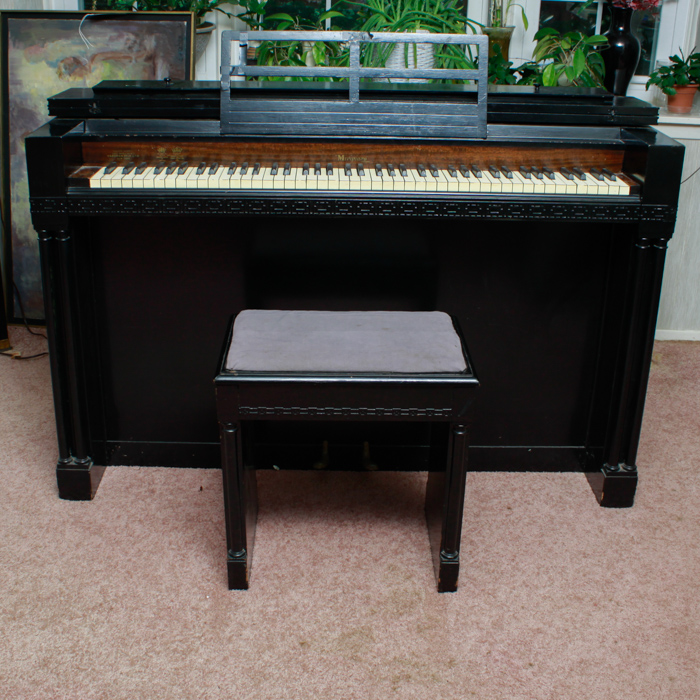 Eavestaff Pianette Spinet Minipiano with Bench