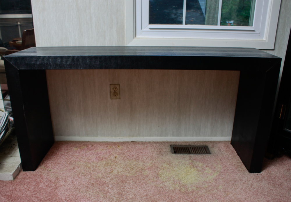 Embossed Vinyl Wrapped Sofa Table