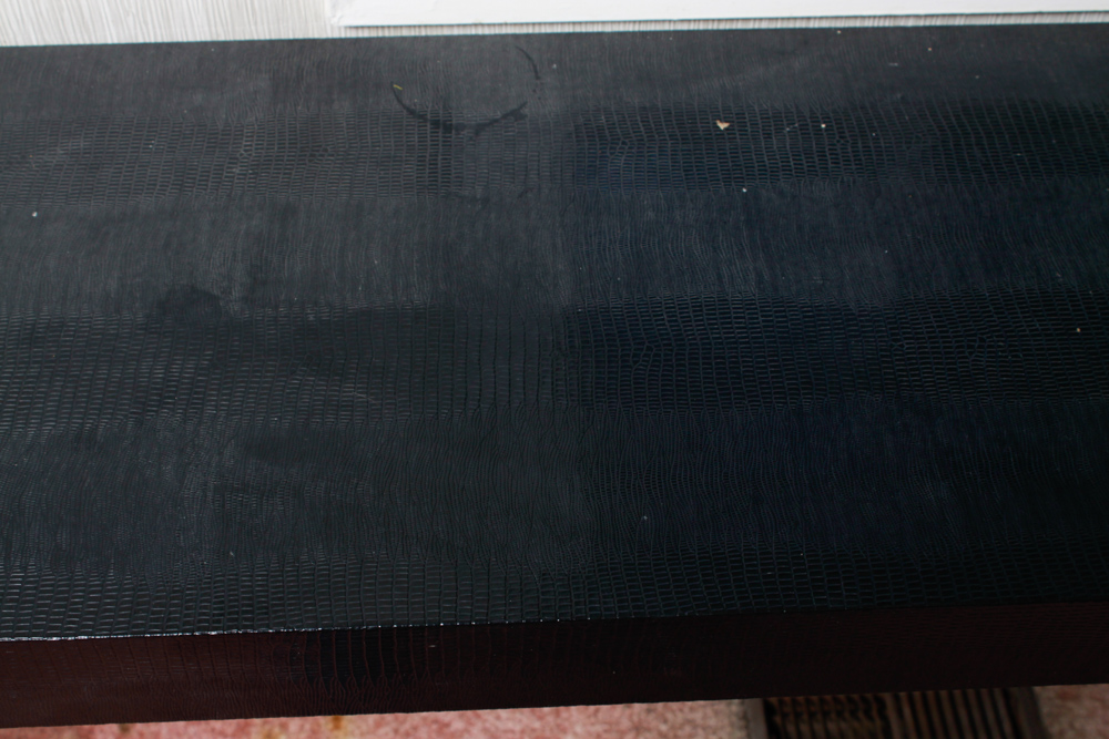 Embossed Vinyl Wrapped Sofa Table