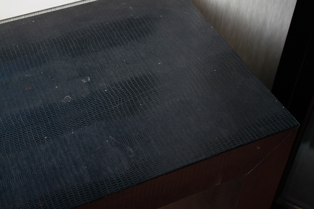 Embossed Vinyl Wrapped Sofa Table