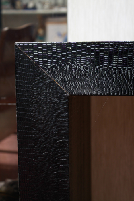 Embossed Vinyl Wrapped Sofa Table