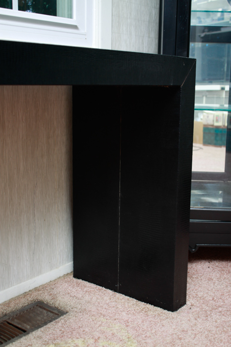 Embossed Vinyl Wrapped Sofa Table