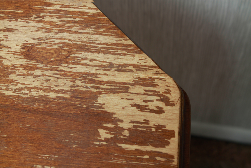 Vintage Sewing Notions Storage Table