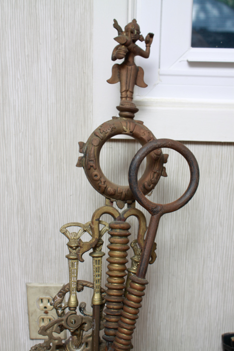 Assorted Fireplace Tools with Bellows