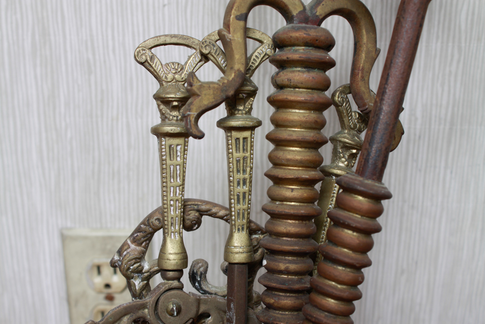 Assorted Fireplace Tools with Bellows