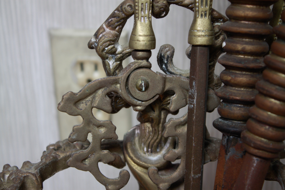 Assorted Fireplace Tools with Bellows