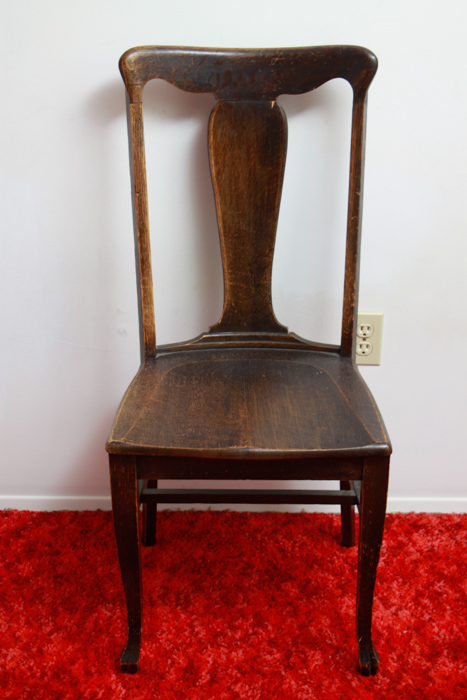 Typewriter Table with Antique Tiger Oak Chair