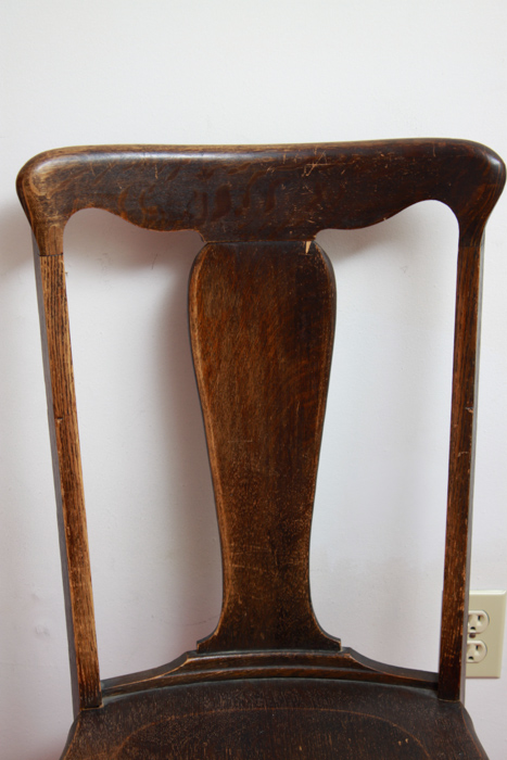 Typewriter Table with Antique Tiger Oak Chair
