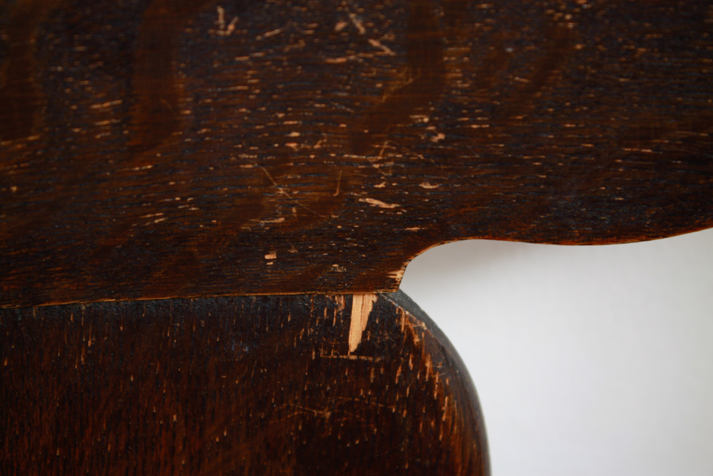 Typewriter Table with Antique Tiger Oak Chair