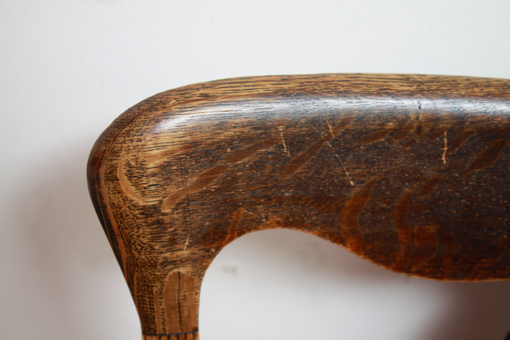 Typewriter Table with Antique Tiger Oak Chair