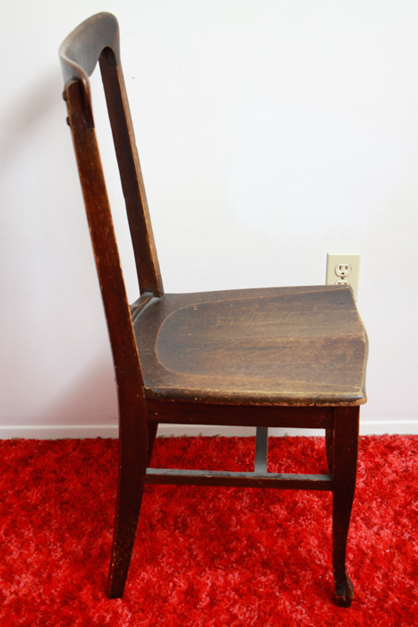 Typewriter Table with Antique Tiger Oak Chair