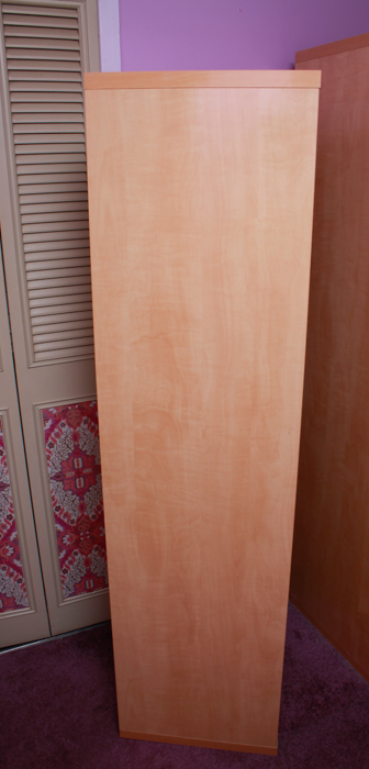 Pair of ALF Italia Milano Maple Lighted Display Shelf Cases