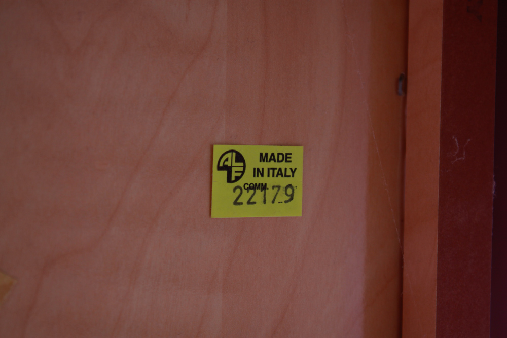 Pair of ALF Italia Milano Maple Lighted Display Shelf Cases