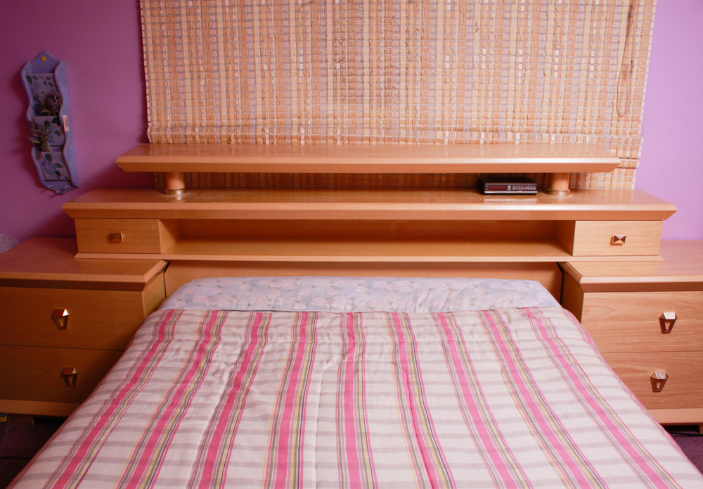 ALF Italia Milano Maple Headboard and Double Nightstand Unit